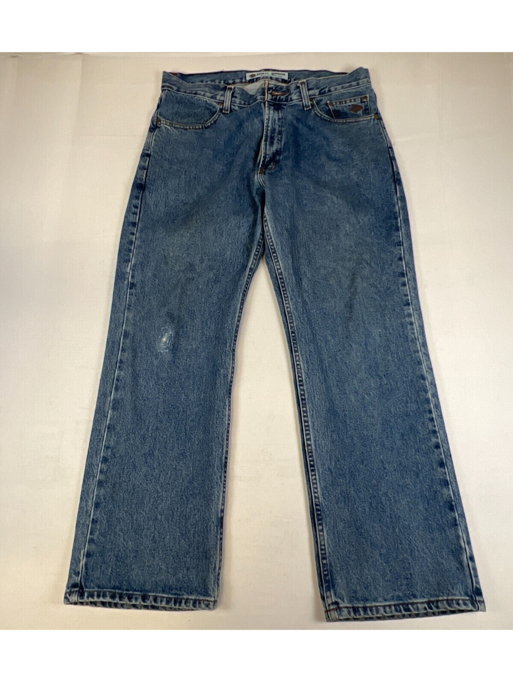 Harley Davidson 34x30 Men Blue Traditional Denim Jeans Pants Made in USA